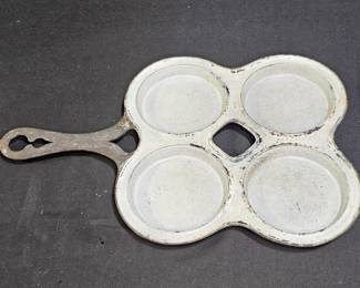 Atq 1870 Pilsen Aebleskiber Enameled Pancake Pan