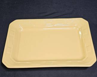 Longaberger Pottery Yellow Serving Platter
