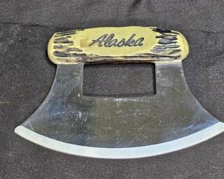 Alaskan Ulu Knife with Antler Handle