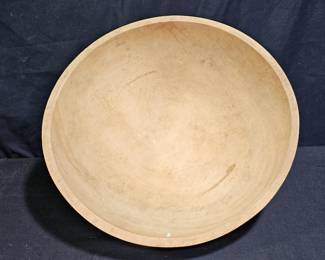 Vtg Hand Made Hand Turned Unfinished Wooden Bowl