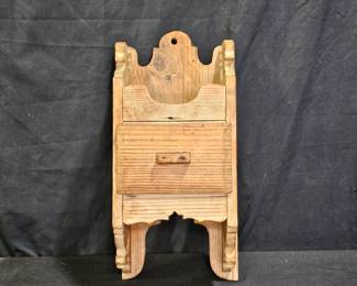 Hand Made Small Hanging Wall Cabinet with Drawer