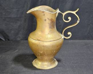 Antique Brass Pitcher