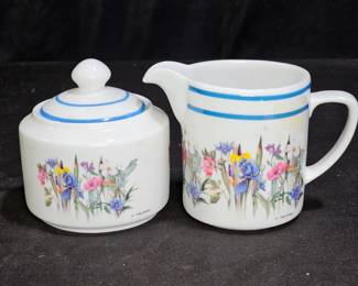 Valerie Pfeiffer Sugar Bowl with Lid & Creamer