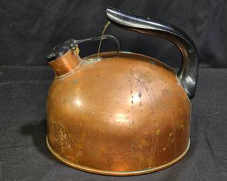 Vintage Revere Ware Copper Kettle w/ Trigger Latch