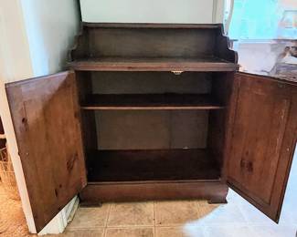 Primitive antique or vintage dry sink or cupboard 