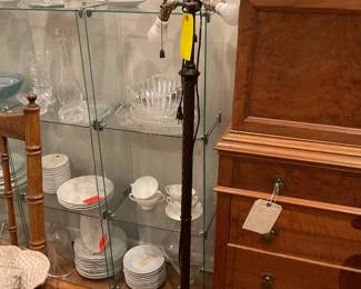 dual bulb floor lamp 61” tall $35 + tax
