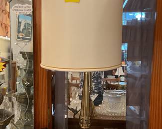 Brass table lamp 36.5” tall $70 + tax