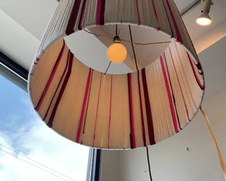 Handmade pendent lamp 19” x 21” $140 + tax