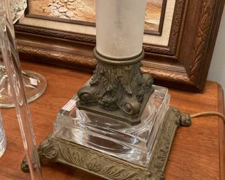 Art deco style table lamp 37” tall $70 + tax