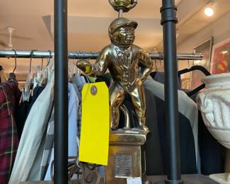 Jockey brass lamp 27” tall $35 + tax