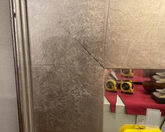 Silver toned mirror 30” x 42” $84 + tax