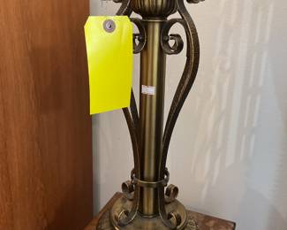 Brass table lamp 3’ tall $10.50 + tax
