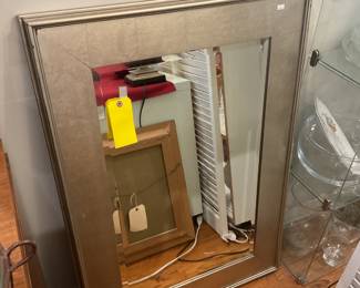Silver toned mirror 30” x 42” $84 + tax