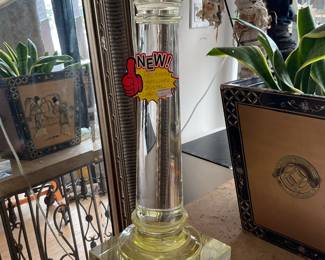 Restoration hardware crystal lamp 32” tall $70 + tax