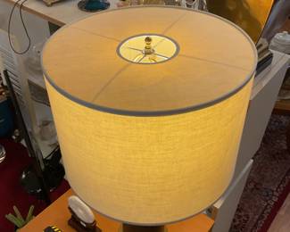 Modern black and brass table lamp with usb port 25.5” tall $70 + tax