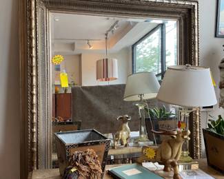 Large faux bamboo mirror 92” x 68” $1750 + tax