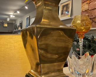 Vintage brass table lamp 31” tall $70 + tax