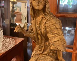 Large statue lamp 55” tall