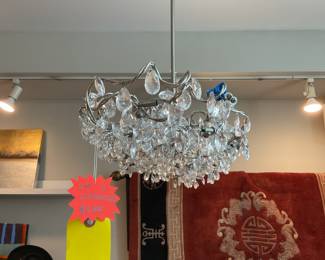 Handmade wire and crystal beaded chandelier $700 + tax