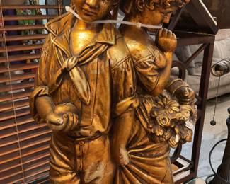 Large statue lamp 58” tall