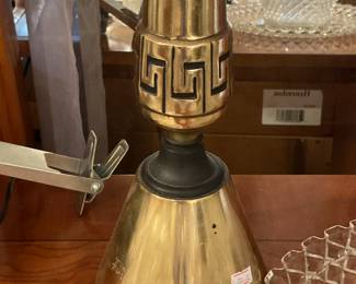 Brass table lamp 36.5” tall $70 + tax