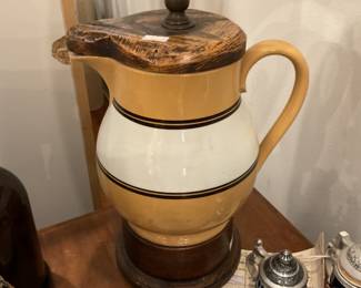Ceramic jug lamp 33” tall $35 + tax