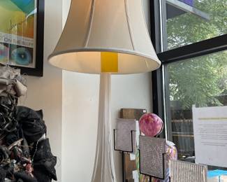 Glass table lamp 33” tall $35 + tax