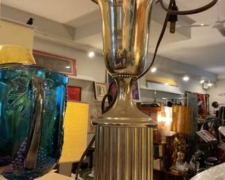 Brass table lamp 24.5” tall $42 + tax