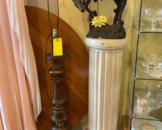 Large ceramic lamp 55” tall $175 + tax