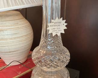 Large vintage Waterford lamp 41” tall $105 + tax