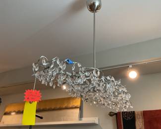 Handmade wire and crystal beaded chandelier $700 + tax