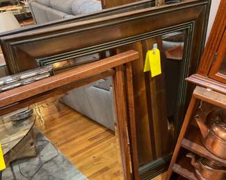 Wooden framed mirror 36” x 42” $105 + tax