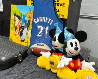 Signed Garnett Jersey and Mickey Mouse Orlando