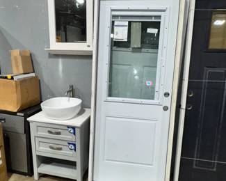 Vanity with sink and Doors Orlando Estate Auction