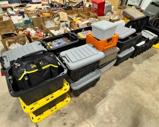 Tool Bins, Bags and Tools Orlando Estate Auction