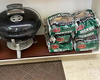 Table top Weber grill.