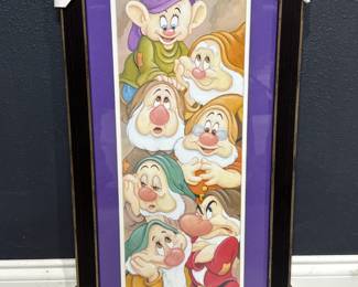 Lot 87 7 Dwarves Disney Fine Art Lithograph