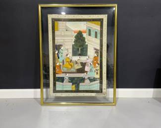 Lot 20 Original Painting On Silk Mogul 