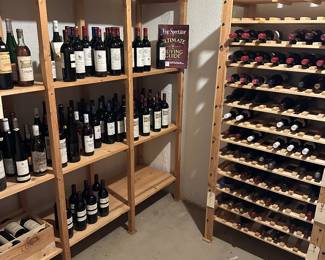 Hundreds of bottles of wine 