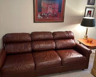 Leather couch 