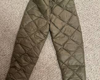 Vintage Bauer Down, Goose down winter pants 