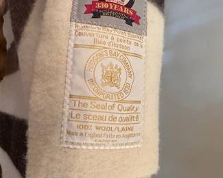 Hudson's Bay Company , millennium edition blanket , 100% wool 