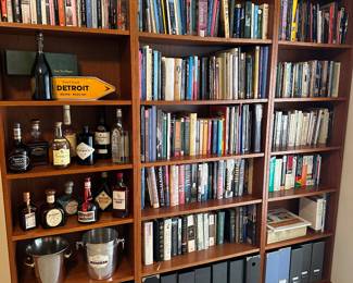 Hundreds of books , bookcases 