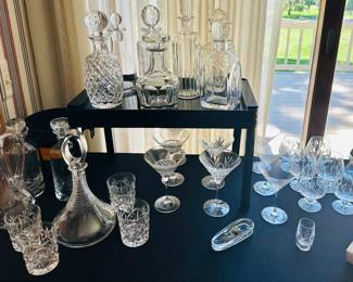 Crystal decanters 