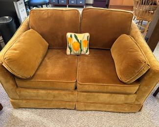Vintage corduroy loveseat