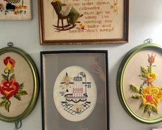 TONS of needlepoint and crewel