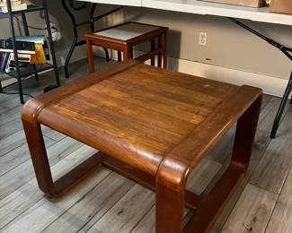 Solid Teak end table