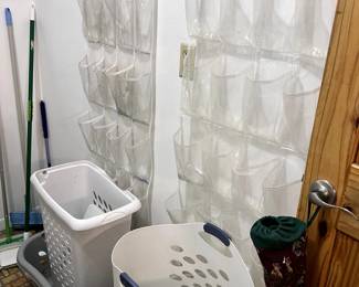 laundry baskets, organizers