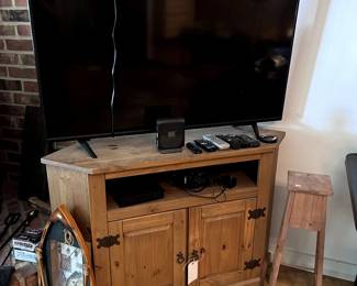 tv, pine tv stand