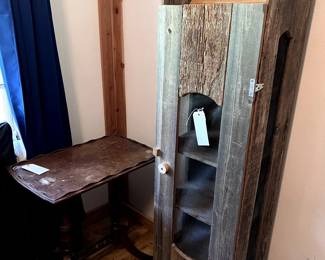 primitive pie safe, parlor table
